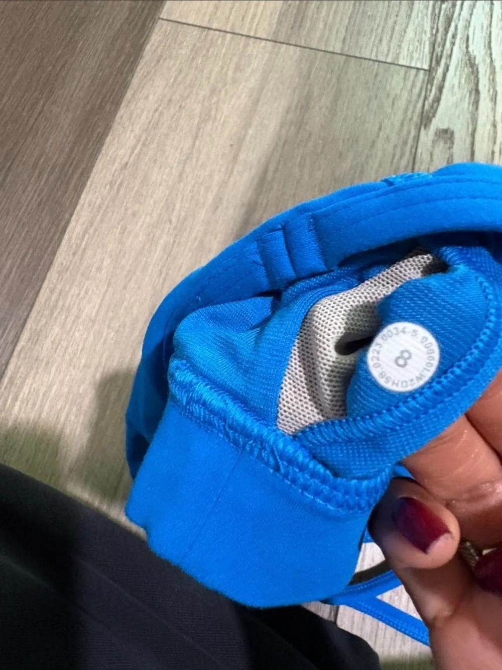 lululemon athletica Bright Blue Sports Bra and Running Shorts Set